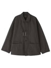 Boxy SB Workwear Jacket Anthracite Brown - LEMAIRE - BALAAN 2