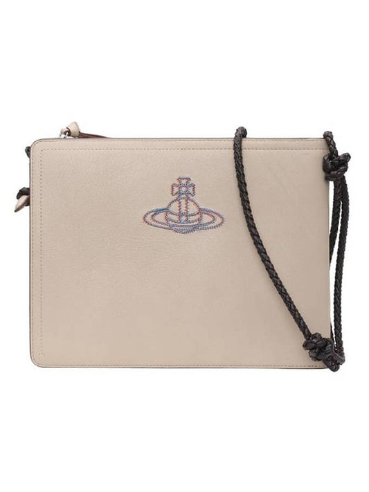 Benny Leather Cross Bag Beige - VIVIENNE WESTWOOD - BALAAN 1