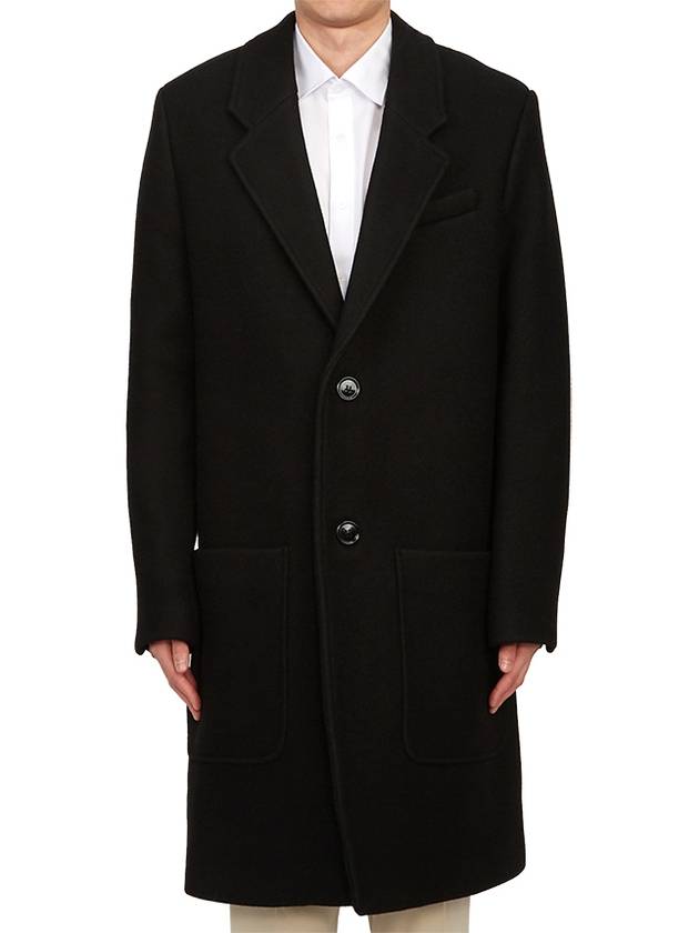 Two Button Wool Single Coat Black - AMI - BALAAN 2