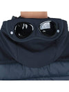 Shell Goggles Down Hooded Jacket Navy - CP COMPANY - BALAAN 9