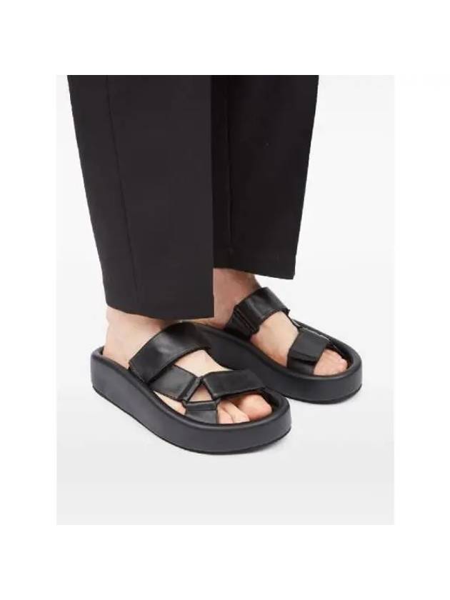 Webbing Slip-On Platform Sandals Black - MAISON MARGIELA - BALAAN 3