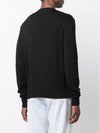 Heart Logo Patch Knit Top Black - AMI - BALAAN 6