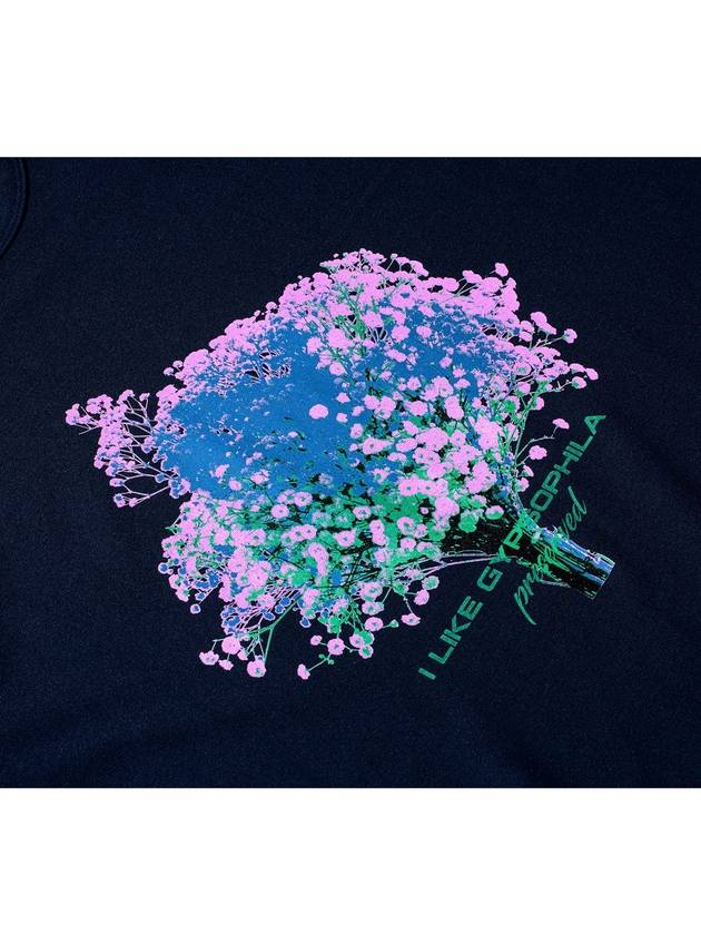 Colorful Preserved Flower Short Sleeve T-Shirt Navy - GRAN TURISMO - BALAAN 4