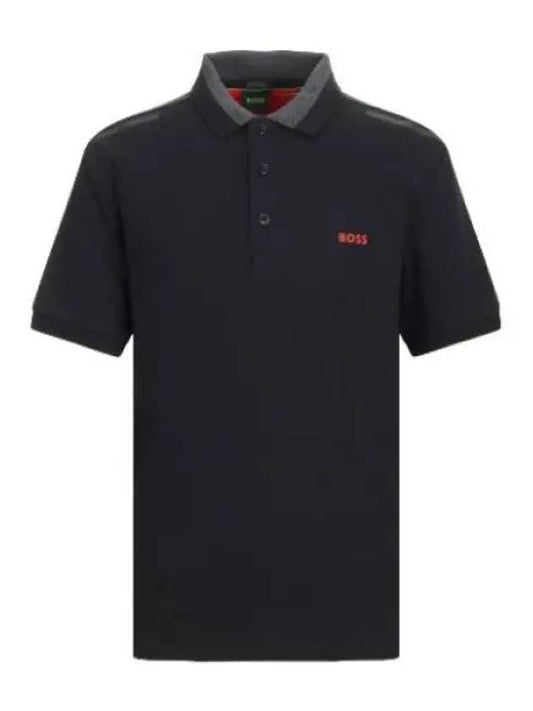 Boss Cotton Red Logo Polo Shirt Collar T - HUGO BOSS - BALAAN 1