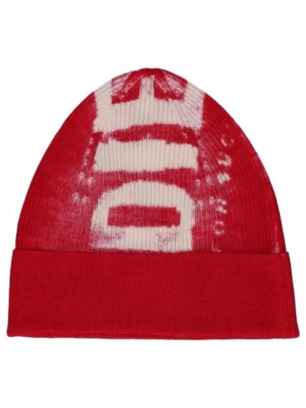 Atulus logo rib beanie red hat - DIESEL - BALAAN 1