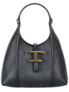 T Timeless Leather Micro Shoulder Bag Black - TOD'S - BALAAN 3