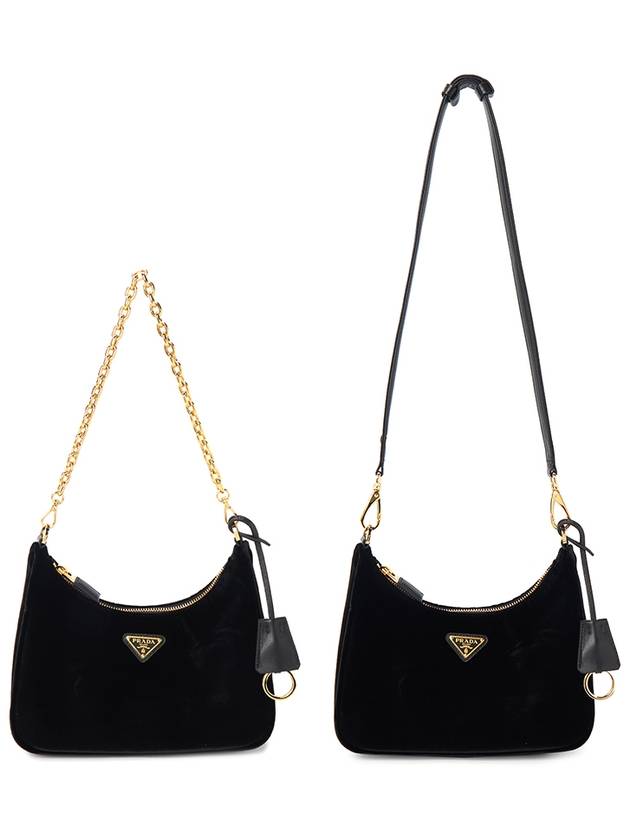 Re-Edition Velvet Mini Bag Black - PRADA - BALAAN 7