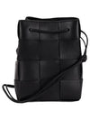 Intrecciato Cassette Small Bucket Bag Black - BOTTEGA VENETA - BALAAN 3