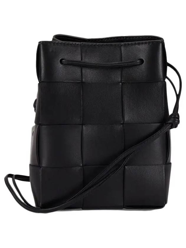 Intrecciato Cassette Small Bucket Bag Black - BOTTEGA VENETA - BALAAN 2