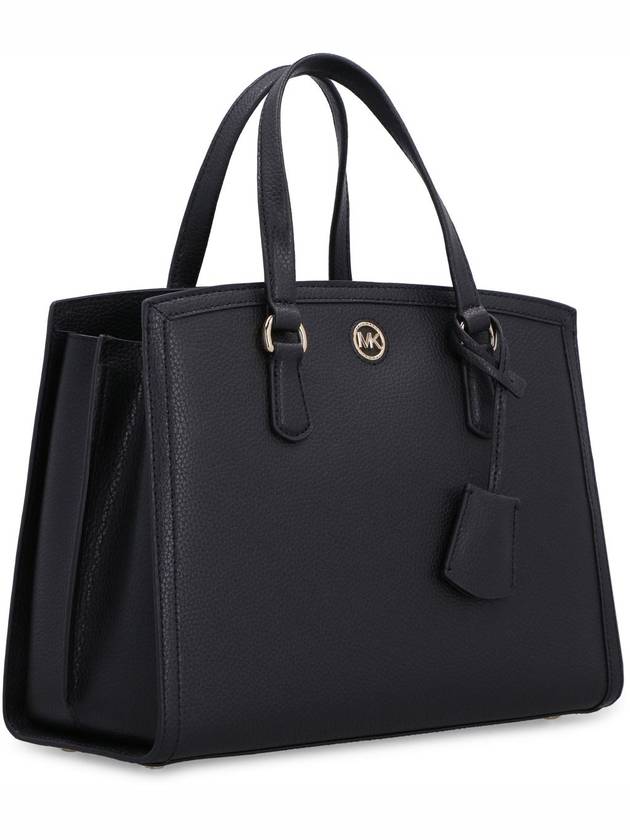 Chantal Medium Pebbled Leather Tote Bag Black - MICHAEL KORS - BALAAN 4