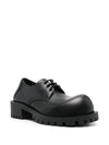 Hummer Leather Derby Black - BALENCIAGA - BALAAN 3