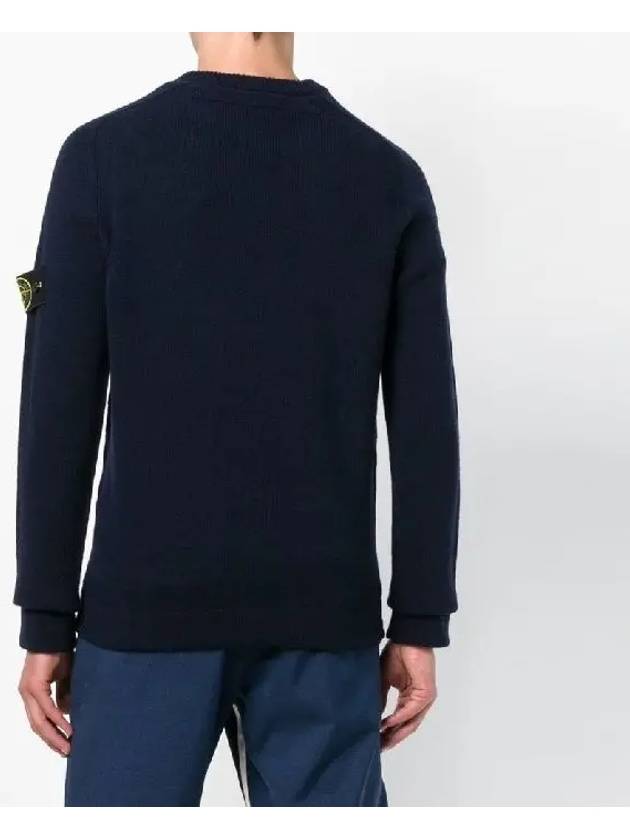 Men's round neck wool knit 6915540A3 V0020 - STONE ISLAND - BALAAN 5