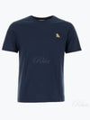 Chillax Fox Patch Regular Short Sleeve T-Shirt Navy - MAISON KITSUNE - BALAAN 2