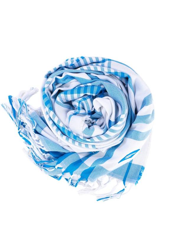 WoMen's Check Beach Scarf Blue - BURBERRY - BALAAN 2