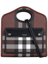 Mini Pocket Tote Bag Brown - BURBERRY - BALAAN 3