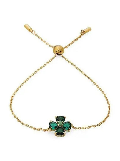 Idyllia Clover Charm Bracelet Gold Green - SWAROVSKI - BALAAN 2