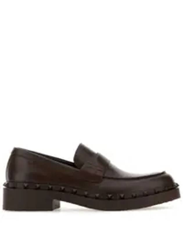 Garavani leather loafers brown - VALENTINO - BALAAN 1