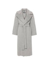 Olanda Virgin Wool Single Coat Grey - MAX MARA - BALAAN 1