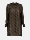 Twill Short Dress Brown - FENDI - BALAAN 2