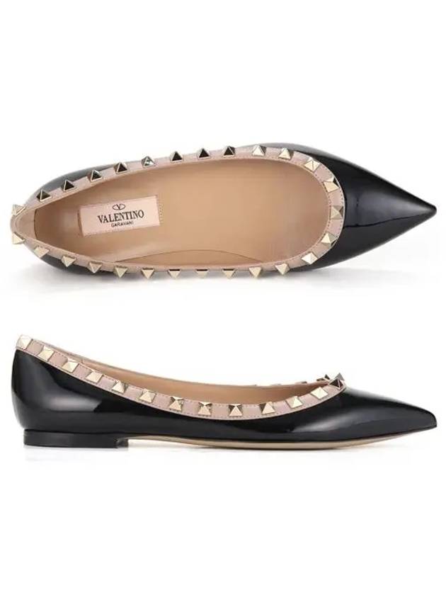 Women's Rockstud Flats Black - VALENTINO - BALAAN 6