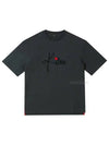 Embroidered Logo Short Sleeve T Shirt Grey - KITON - BALAAN 2