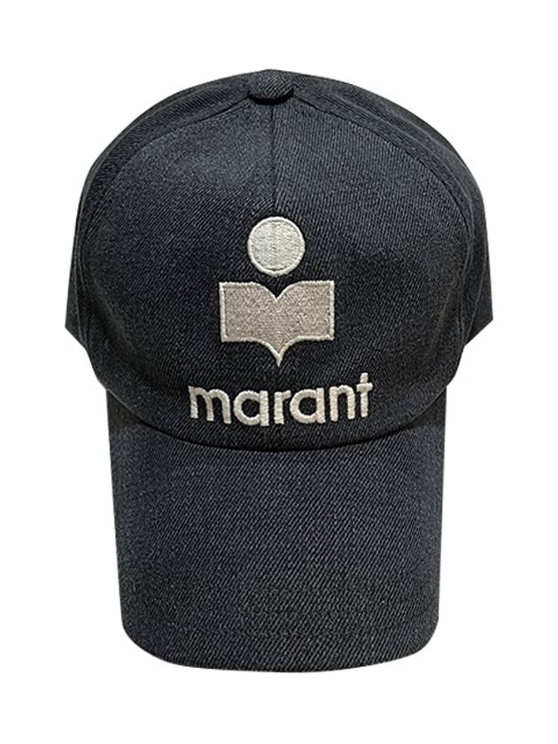 TYRONY Embroidered Logo Ball Cap Hat Gray CQ001XFA A1C17A 02GY - ISABEL MARANT ETOILE - BALAAN 1