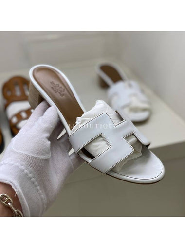 Oasis Women s Sandals White H071002Z - HERMES - BALAAN 1