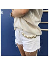 FORTE COUTURE Pearl Detail White Shorts - FORTE FORTE - BALAAN 5