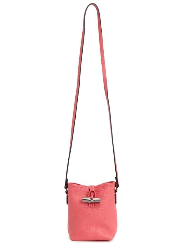 Roseau Leather Cross Bag Pink - LONGCHAMP - BALAAN 8