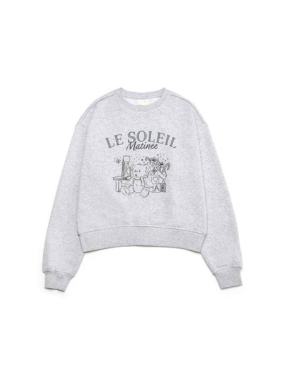 X Mas Teddy Bear Sweatshirt Melange Grey - LE SOLEIL MATINEE - BALAAN 2