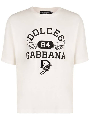 Dolce & Gabbana Logo Cotton T-Shirt - DOLCE&GABBANA - BALAAN 1