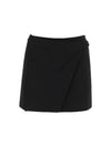 WARDROBE NYC Wrap Wool Mini Skirt W2017PC BLK - ETC - BALAAN 1