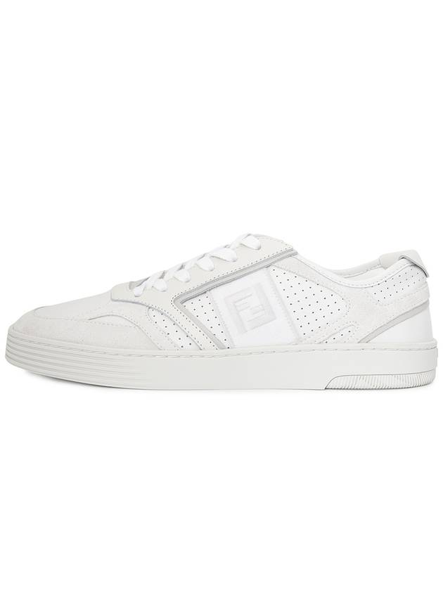 Step Leather Low Top Sneakers White - FENDI - BALAAN 5