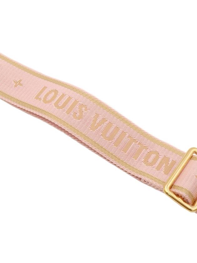 Pink jacquard bandouli re strap - LOUIS VUITTON - BALAAN 5