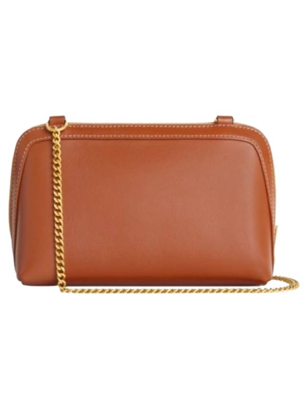 Coeur Triomphe Chain Clutch Bag Tan - CELINE - BALAAN 4