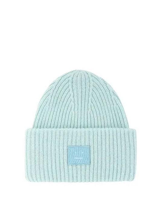 WoW Large Face Logo Beanie FA UX HATS000063 - ACNE STUDIOS - BALAAN 1