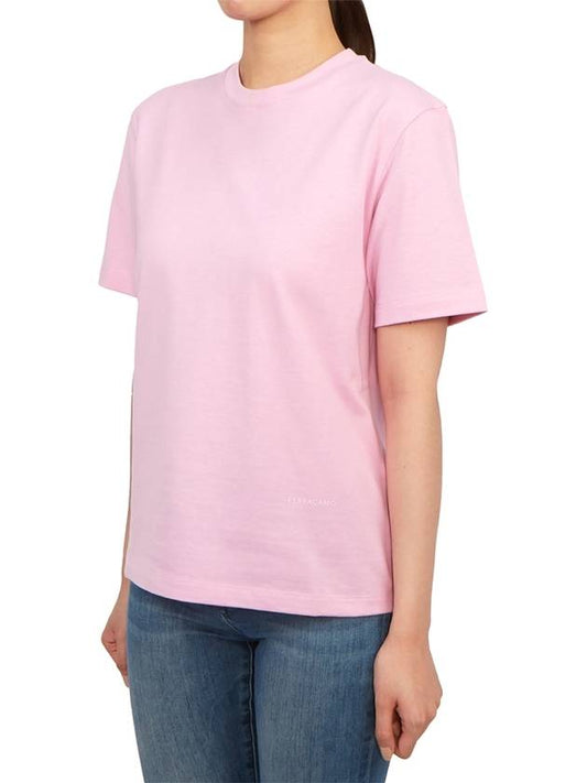 Ferragamo Women s Short Sleeve T Shirt 11 1958 BUBBLE GUM 0765441 - SALVATORE FERRAGAMO - BALAAN 2