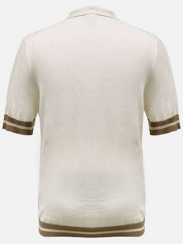 IKALOOK Men's two-tone collar short-sleeved knit t-shirt BSTEE113 - IKALOOOK - BALAAN 2