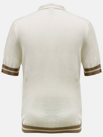 IKALOOK Men's two-tone collar short-sleeved knit t-shirt BSTEE113 - IKALOOOK - BALAAN 2