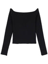 Easy offshoulder knit black - HIGH SCHOOL DISCO - BALAAN 3