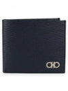 Gancini Half Wallet Deep Ocean - SALVATORE FERRAGAMO - BALAAN 2