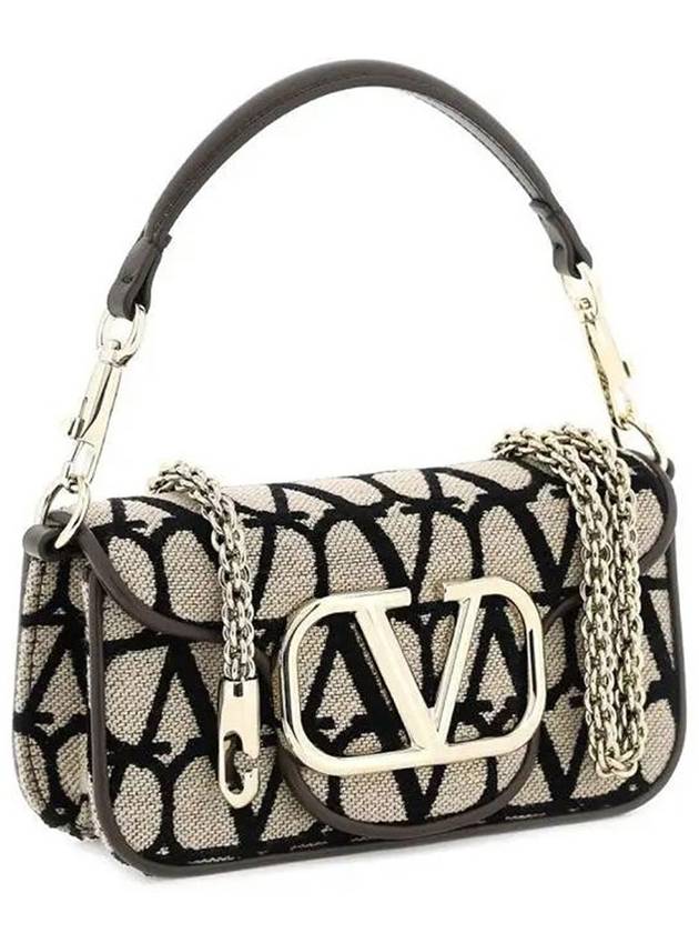 V Logo Signature Toile Iconographe Shoulder Bag Beige - VALENTINO - BALAAN 4