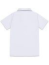 Cold Cooling PK Zip-up Short Sleeve Short Sleeve T-Shirt White MCSS24ST1WH - MACKY - BALAAN 3