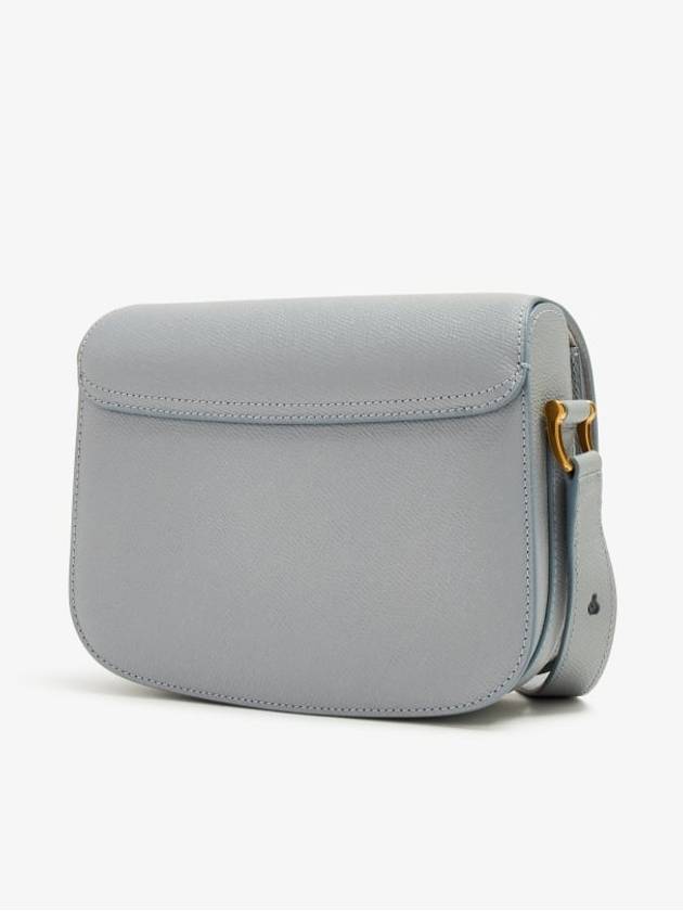 Paris Leather Cross Bag Clay Blue - AMI - BALAAN 5