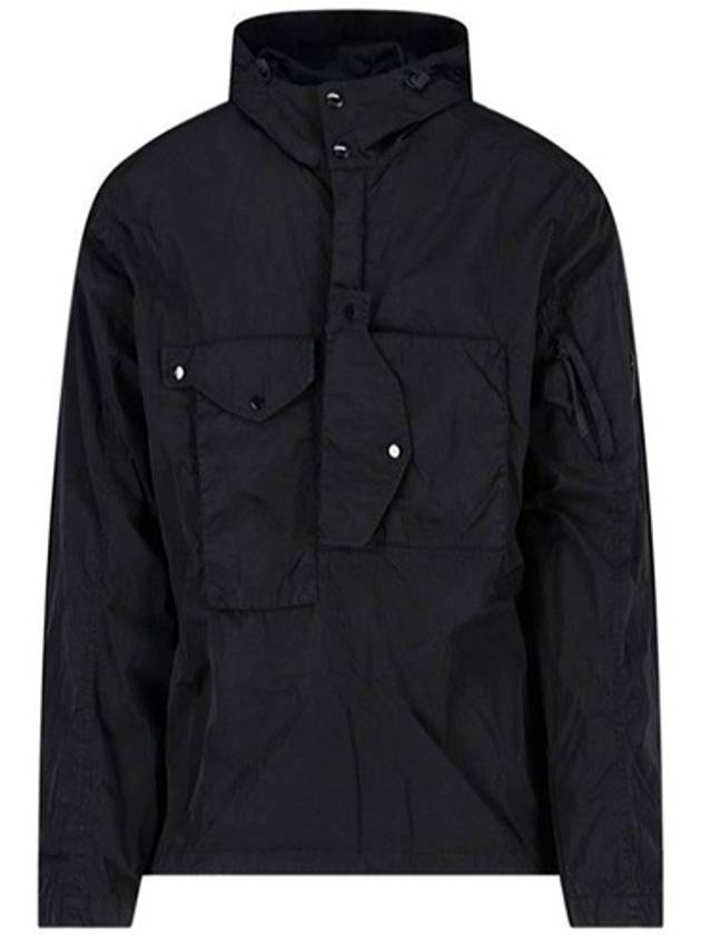 Men's Chorme-R Lens Patch Anorak Black - CP COMPANY - BALAAN 2