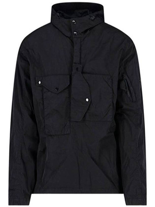 Men's Chorme-R Lens Patch Anorak Black - CP COMPANY - BALAAN 2