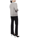 4-Bar Loopback Jersey Cardigan Light Grey - THOM BROWNE - BALAAN 7