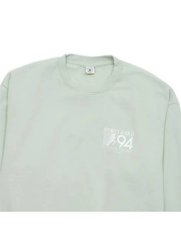 94 California Crew Neck Sweatshirt Green - SPORTY & RICH - BALAAN 4