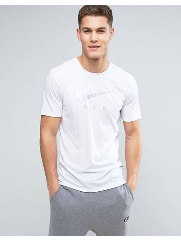 Hybrid Air Short Sleeve T-Shirt White - NIKE - BALAAN 2