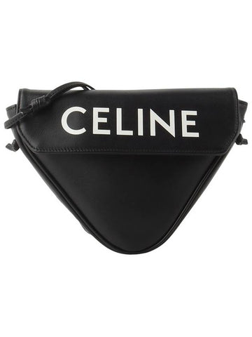 195902DCS Black Ladder Logo Lettering Triangle Cross Bag 34276 4 - CELINE - BALAAN 1